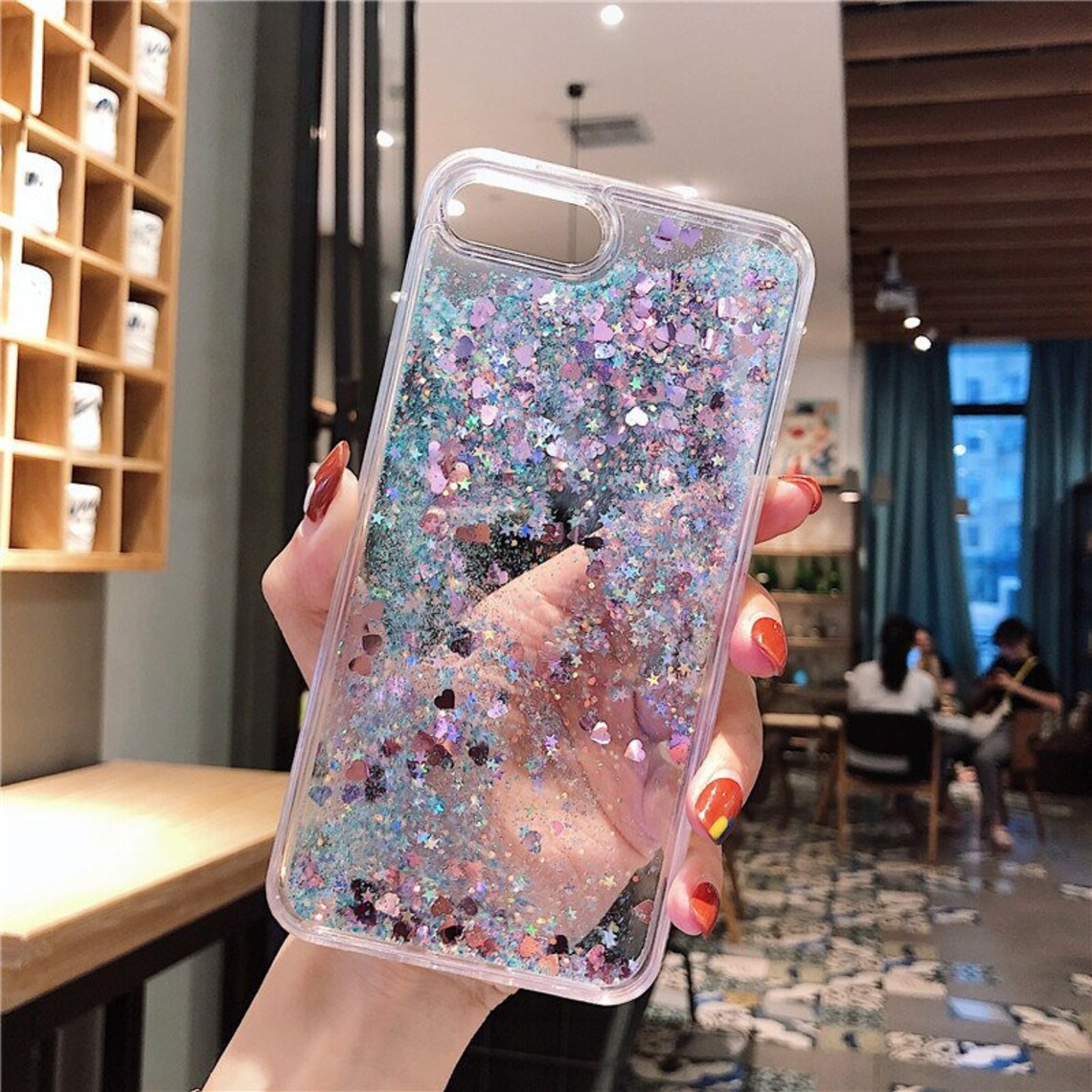 Glitter Motion Phone Case Moving Liquid Case for iPhone Etsy