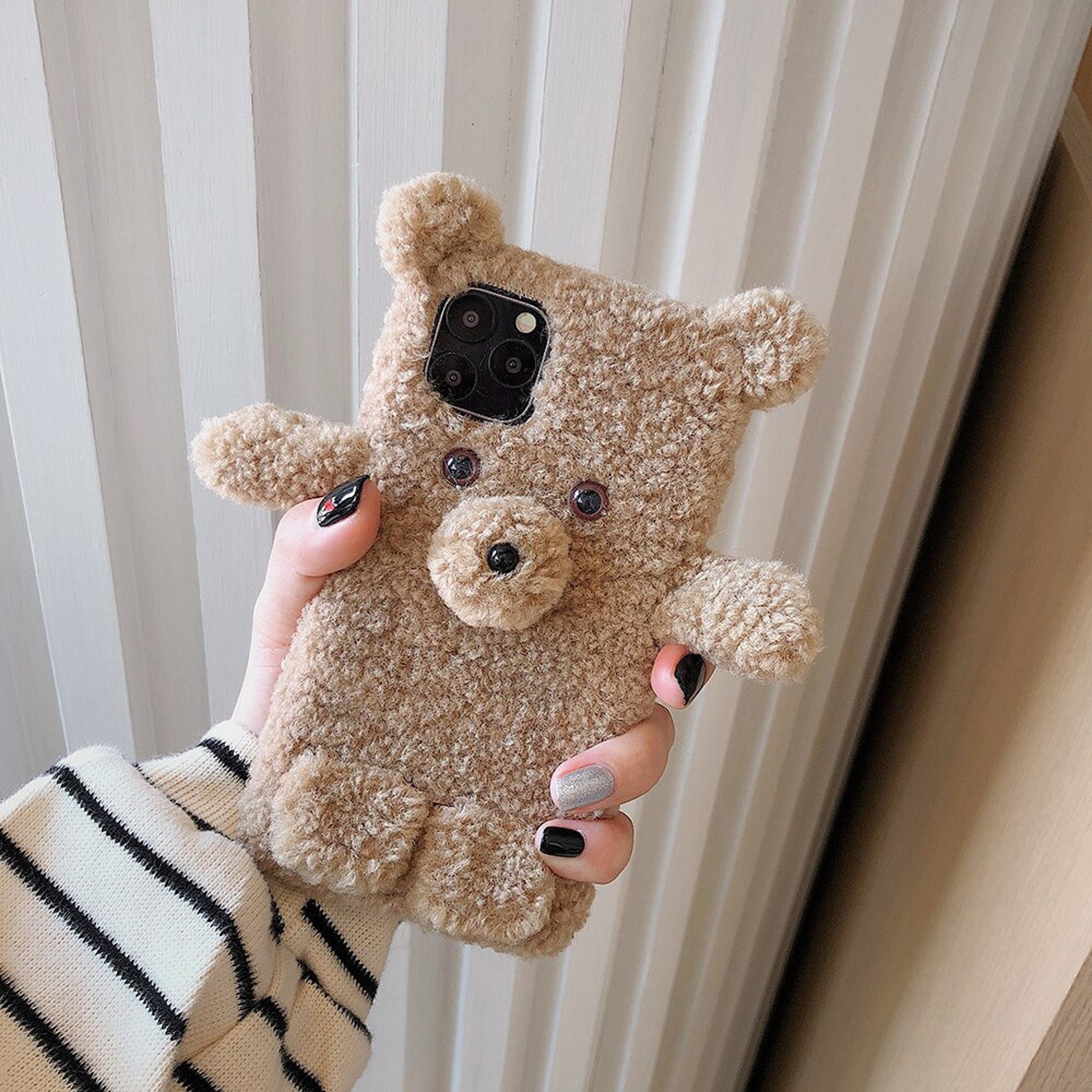 Cute Teddy Bear Phone Case Plush Case for iPhone 12 Pro Max Etsy