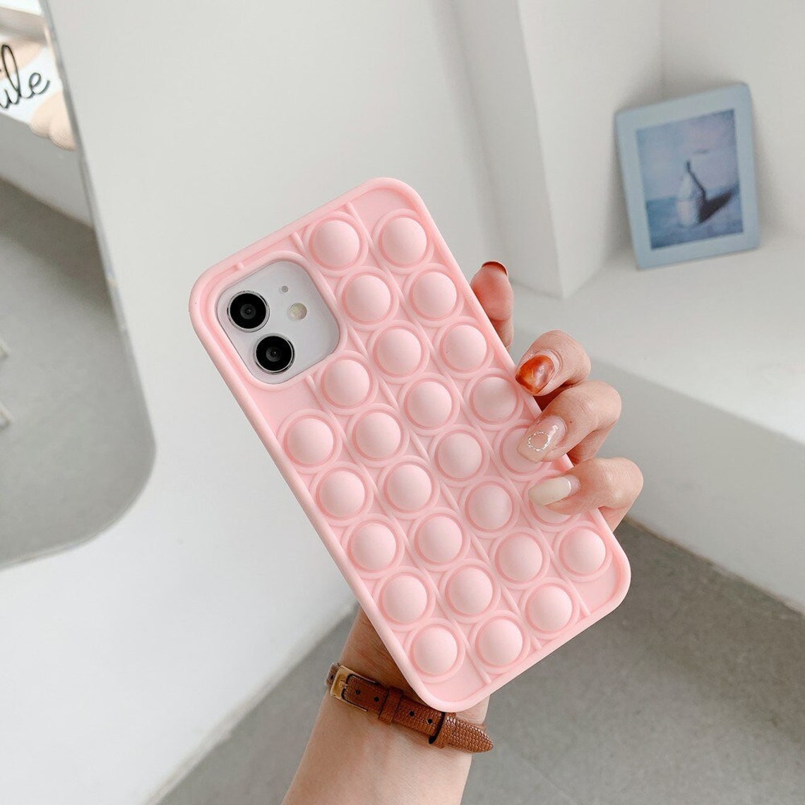 Air Bubble Phone Case Interactive Anxiety Relief Phone Case Etsy