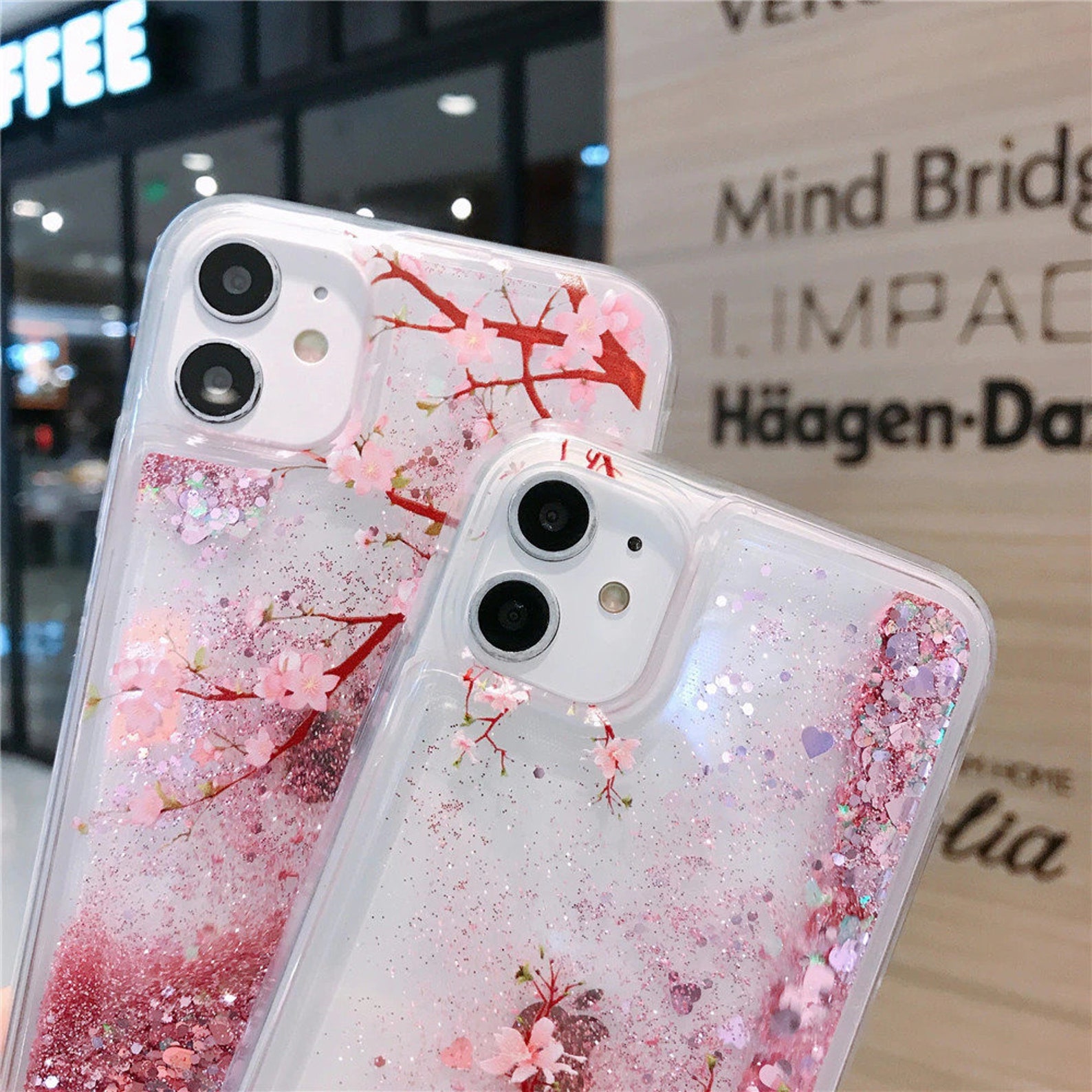Sakura Cherry Blossom Phone Case Spring Blossoms Floral Liquid Etsy