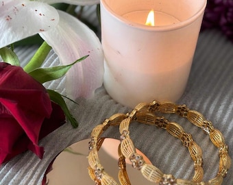 Gold plated Bead Design Bracelet Set