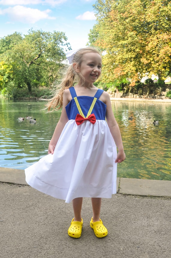 Donald Duck inspired Child s Summer Dress