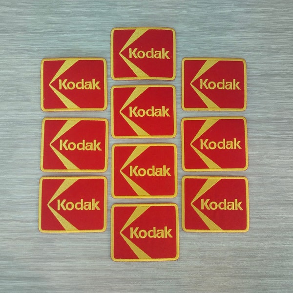 10 pcs Kodak Film Camera Photo Photography Technology analog shoot film Embroidered Patches Iron or Sew For Jacket, Shirt, Bag, Hat, Jeans