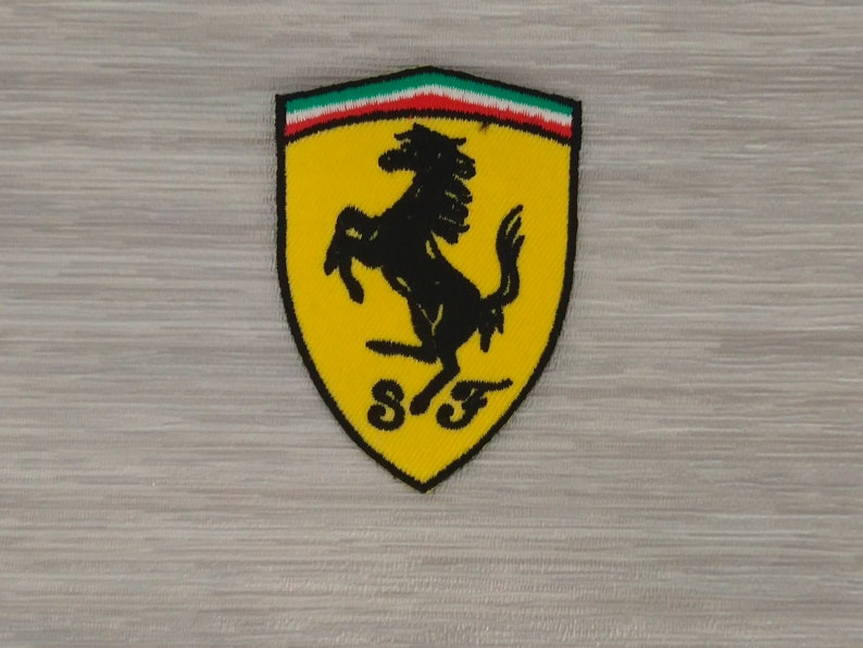 10 pcs Scuderia Ferrari F1 Team Racing Car Luxury Cars Embroidered Patches Iron or Sew For Back Jacket, Shirt, Bag, Hat, Jeans image 3