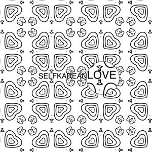 Hearts Printable Coloring Page- Color of Love - Self Kare Coloring- Beautiful Coloring Page- Printable Coloring Page- All Ages Coloring Page
