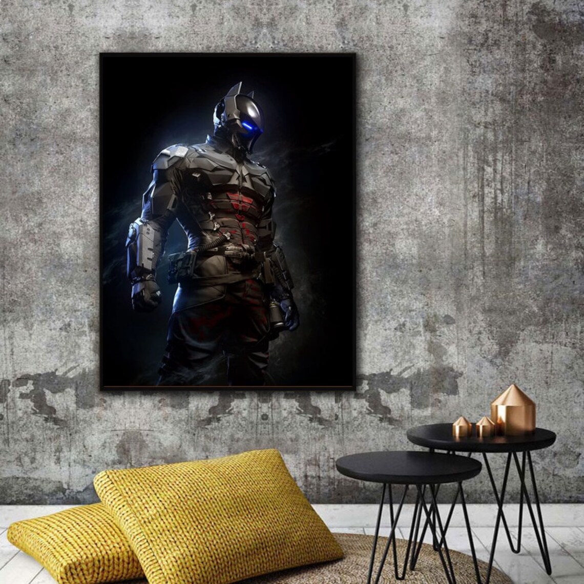 BATMAN ARKHAM KNIGHT poster Retro movie canvas poster art Etsy