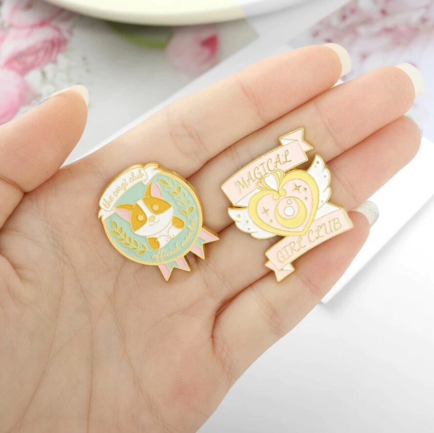 Calcifer Enamel Pin / Cute Enamel Pins / Lapel Pin / Japanese