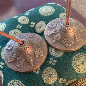 THIRD EYE CHAKRA Tingsha om mani padme hum  Tibetan Tingsha Bells Meditation Bells Mazira bells