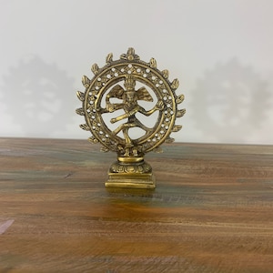 Vintage Natraj Shiva Natraj Bronze Dancing God Shiva Bronze  Nataraja Figurine Shiva Brass Shiva Vintage Shiva Vintage Natraga Dancing Shiva