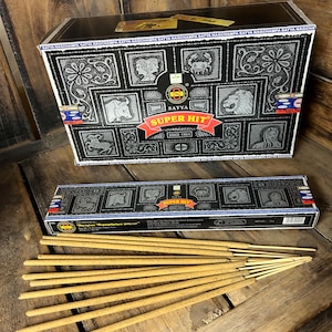 Satya Super Hit Incense Agarbatti Sticks-Organic Incense For Aromatherapy, Relaxation, Calming ,Meditation, Yoga 15 grams Each Box