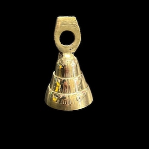 Vintage Solid Brass Altar Bell ,Cute Small  Bells Perfect For Spiritual Rituals, Meditation, Yoga , Altar, Table Bell, Ceremonies 2 Inches