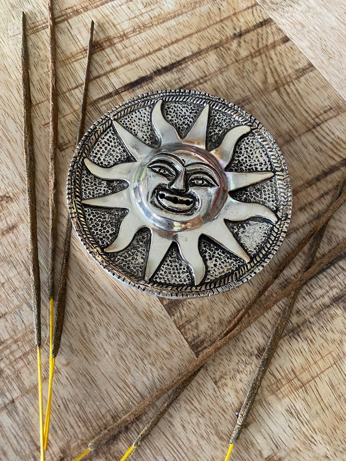 Sun Incense Holder Hippie Style Mandala Incense Burner Etsy