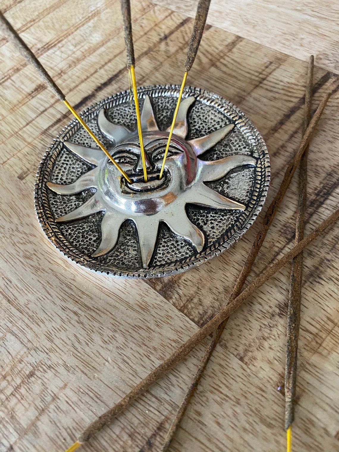 Sun Incense Holder Hippie Style Mandala Incense Burner Etsy