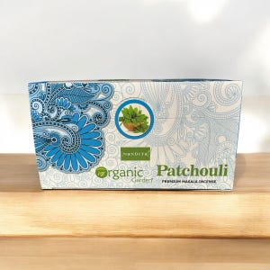 Nandita Organic Garden Patchouli Premium Masala Incense Hand-rolled  Incense Sticks Incense For Aromatherapy, Purification, Meditation, Yoga