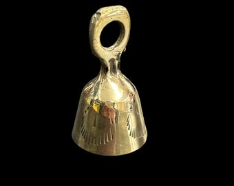 Vintage Solid Brass Altar Bell ,Cute Small  Bells Perfect For Spiritual Rituals, Meditation, Yoga , Altar Ceremonies 2 Inches