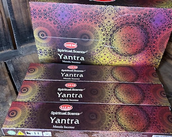 Hem Yantra Incense Spiritual Scents Incense Sticks-Organic Incense Aromatherapy, Purification, Meditation, Keeping Negative Energy’s Away