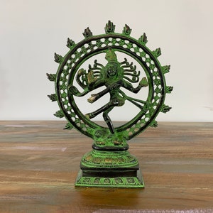 Vintage Natraj Shiva Natraj Bronze Dancing God Shiva Bronze Natraj Figurine Shiva Brass Home Decor Shiva Vintage Natraja Dancing Shiva
