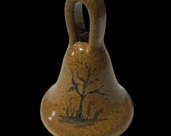 Campana vintage victoriana con forma de árbol de la vida, de porcelana fina, pintada a mano, tono dulce (7,6 cm), un hallazgo excepcional para coleccionistas.