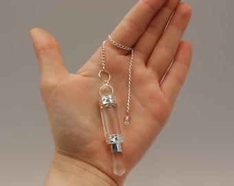 Clear Quartz Pendulum Point Enhances clarity, protection, intuition, wisdom, harmony. Helps with concentration