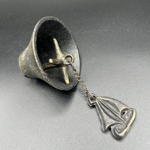 Vintage 100 Years Old Solid Bronze Bell Handcrafted Rare Find 7 Inches Approximately Antique Bell Alter Temple Bell Rare Find Bell
