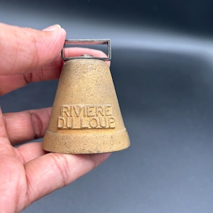 Vintage Solid Brass Altar River Du Loup  1991 Cute Small  Bells Perfect For Spiritual Rituals, Meditation, Yoga , Altar Ceremonies 2 Inches