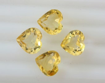 Lot of 10  Pieces AAA Quality Citrine 8x8 Cushion cut  MM Loose Gemstone Calibrated