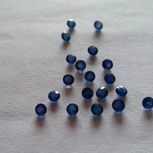 AAA Quality 3x3mm Natural Blue Sapphire Faceted Cut Loose Gemstones, Blue Sapphire Faceted Cut Gemstones