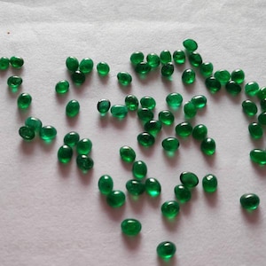 3x5mm Natural Zambian Emerald Oval Cabochon Best Quality, Zambian Emerald Oval Cabochon loose gemstone