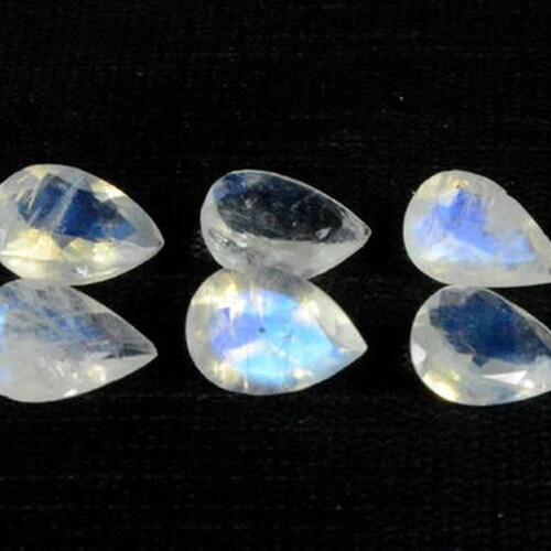 8x12mm,9x13mm,10x14mm,12x16mm,13x18mm Natural Rainbow Moonstone high quality Pear Faceted Cut Multi Fire Loose Gemstones, Rainbow Moonstone Gemstones