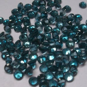 2mm/3mm AAA Quality London Blue Topaz Round Faceted Cut Loose Gemstones, London Blue Topaz Gemstones Lot, Gemstones For Jewelry