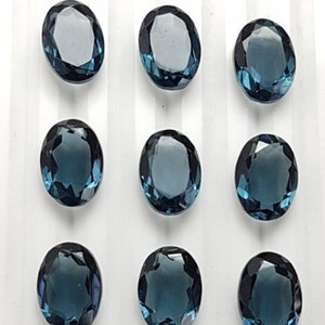 4x6 mm AAA Quality London Blue Topaz Oval Faceted Cut Loose Gemstones, London Blue Topaz Gemstones Lot, Gemstones For Jewelry