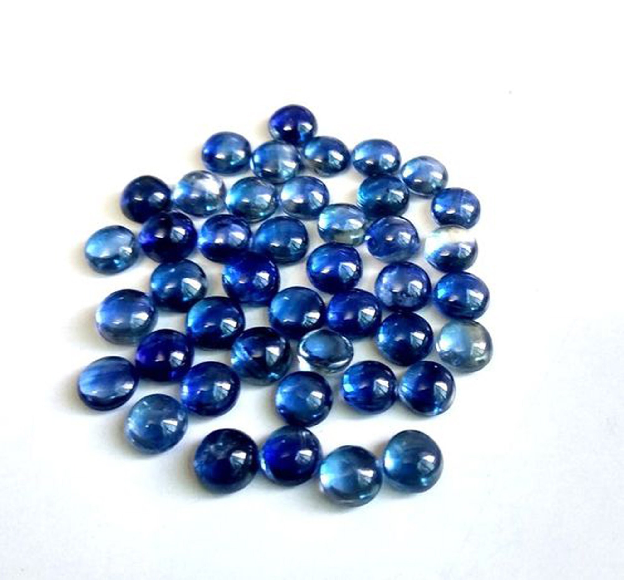 AAA Quality 4x4mm5x5mm6x6mm Kyanite Round Cabochon Loose Gemstones, Kyanite Gemstones Lot
