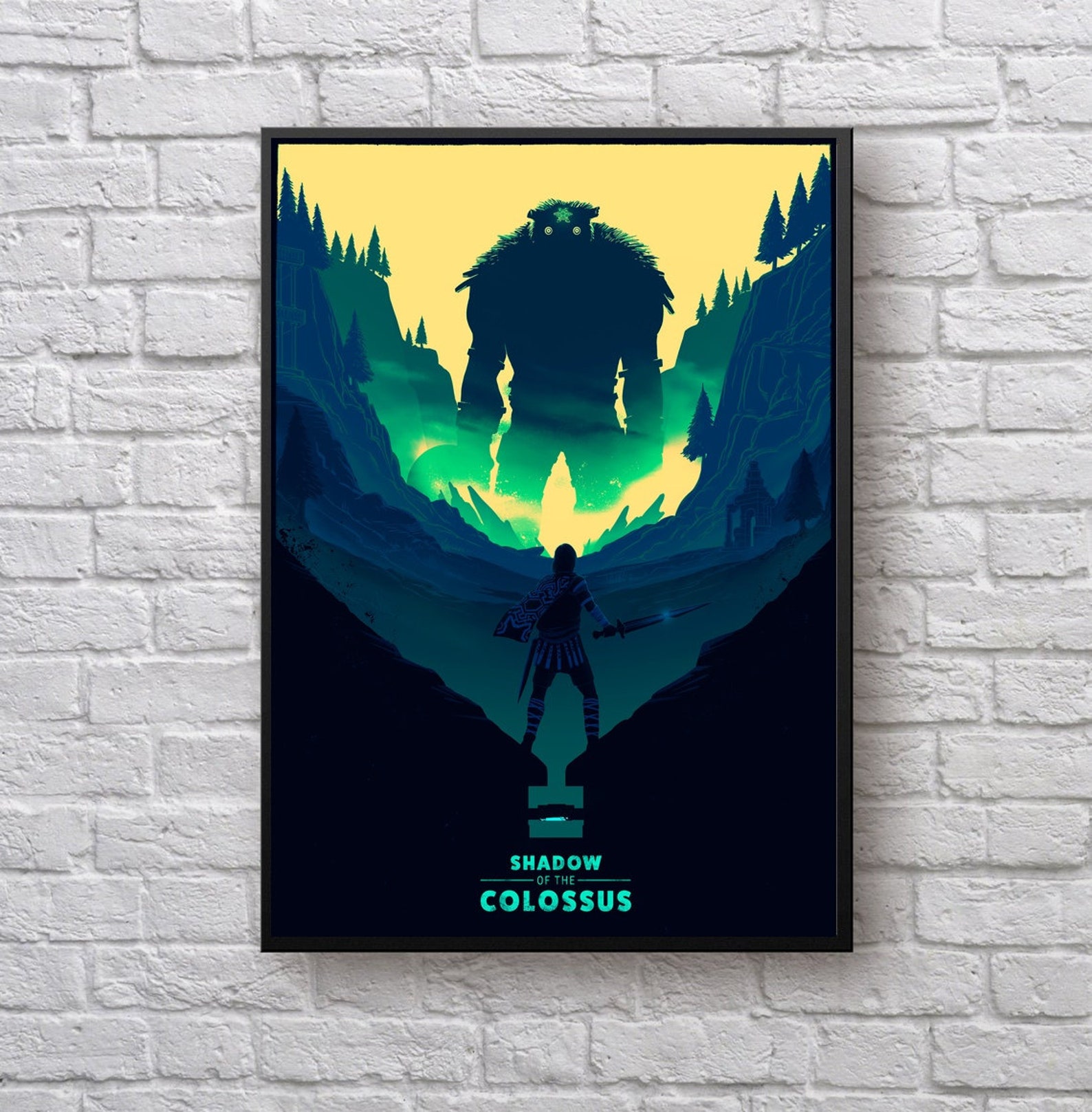 Shadow of the colossus poster cover Game poster canvas poster | Etsy