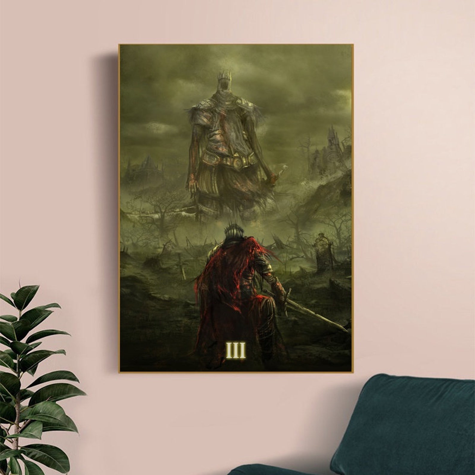 Dark souls 3 poster cover Game poster canvas poster mural | Etsy