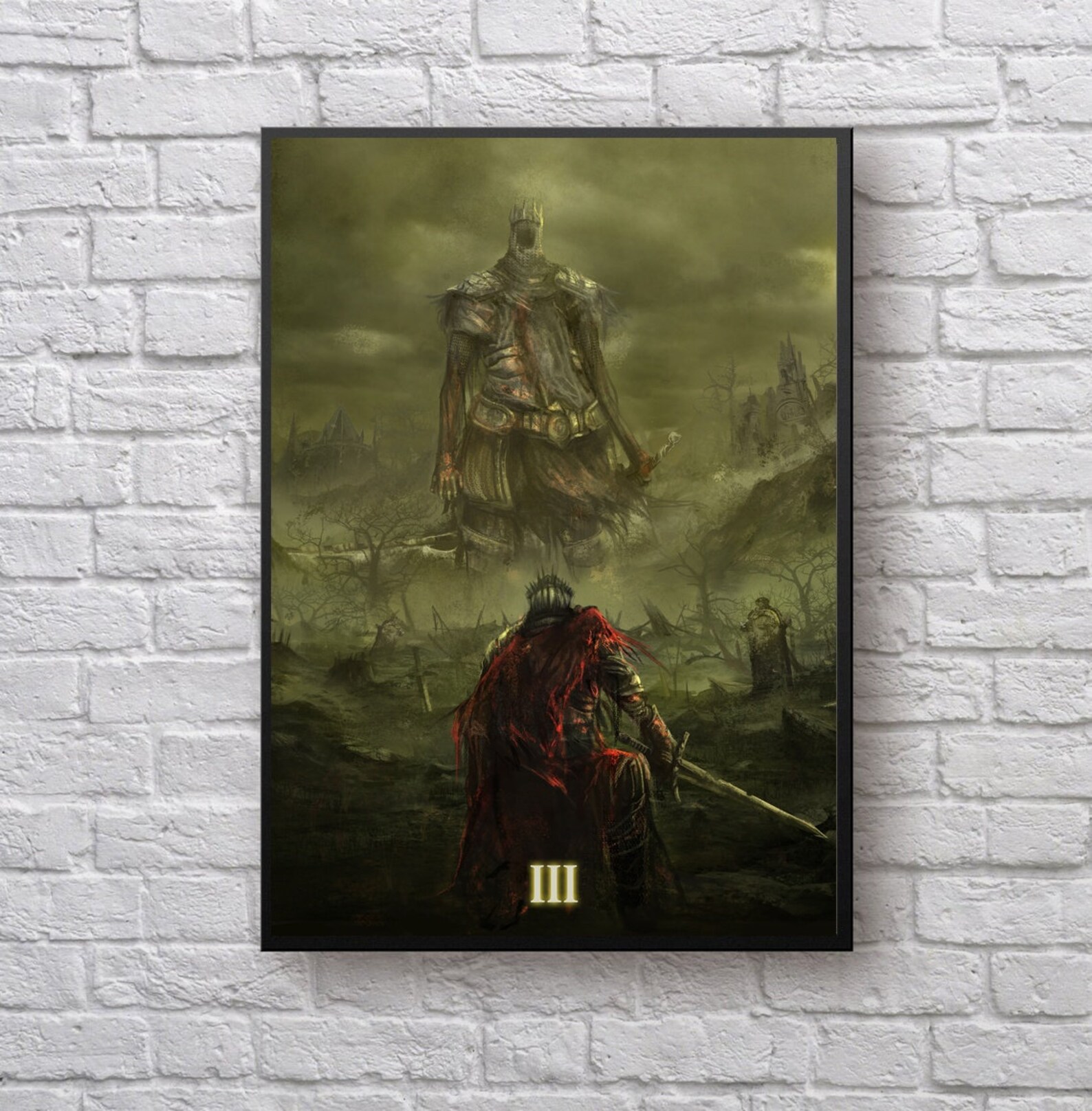 Dark souls 3 poster cover Game poster canvas poster mural | Etsy