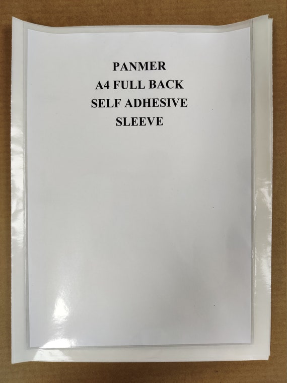 A4 Full Back Self Adhesive Clear Sleeve X 5 Etsy