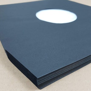 12 Black Polylined Record Inner Sleeves 20/50/100 image 3