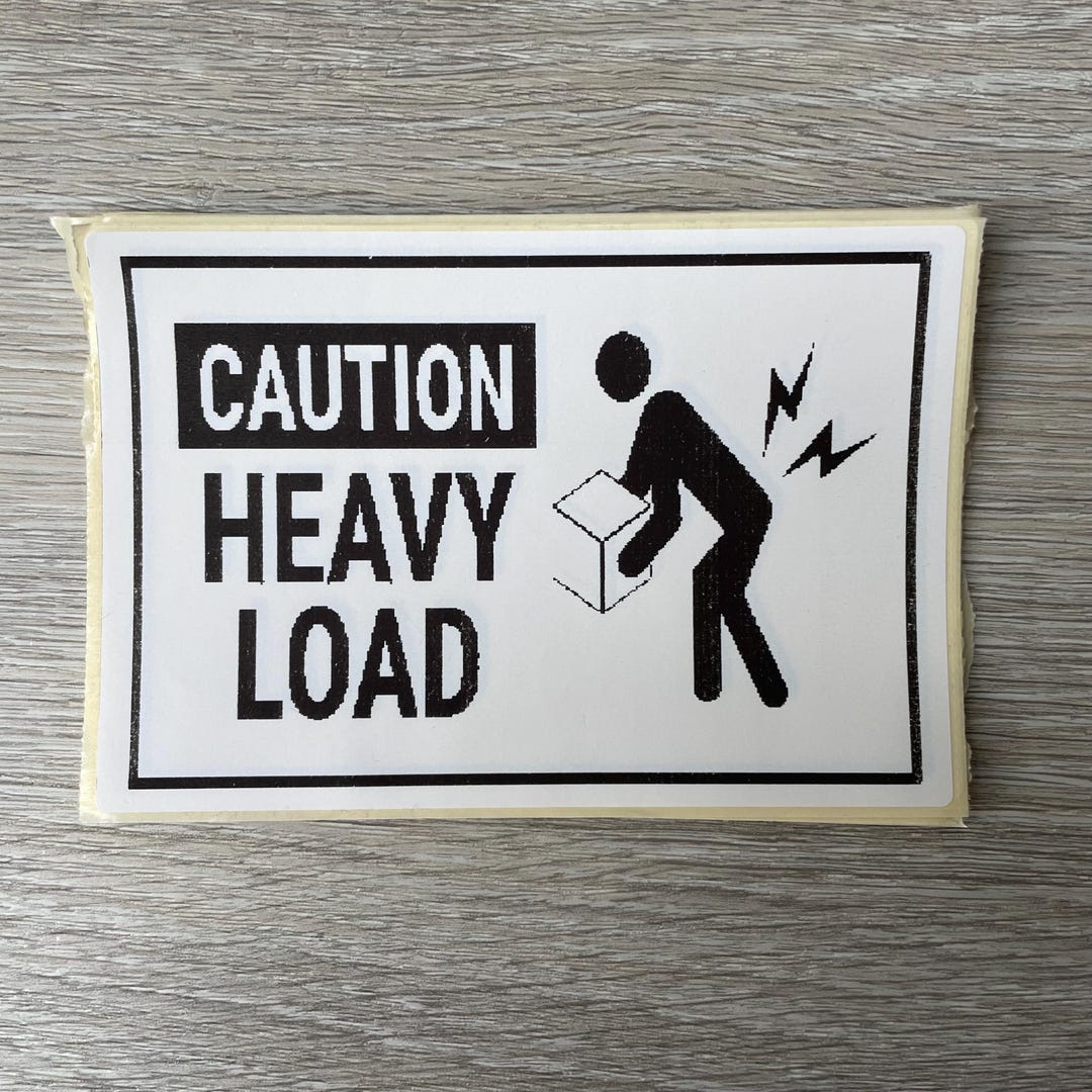 Label for Parcels - ‘caution Heavy Load’ 4x6inch - Etsy