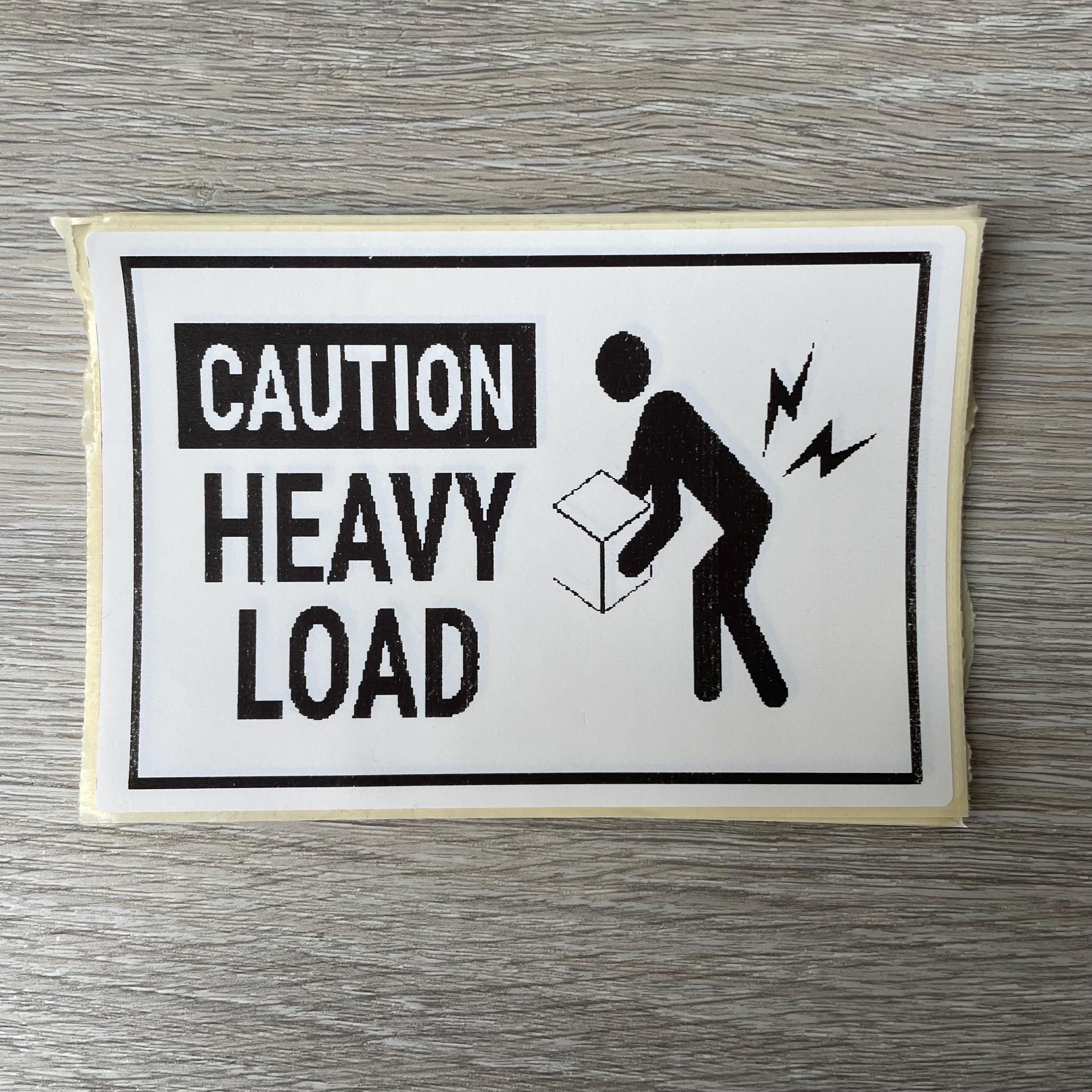 Warning Sticker Heavy Load Label for Parcels - ‘caution Heavy Load’ 4x6inch - Etsy