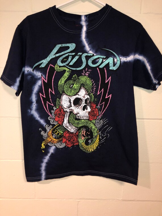 Poison Rock Band Skull \u0026 Snake Tie Dye 