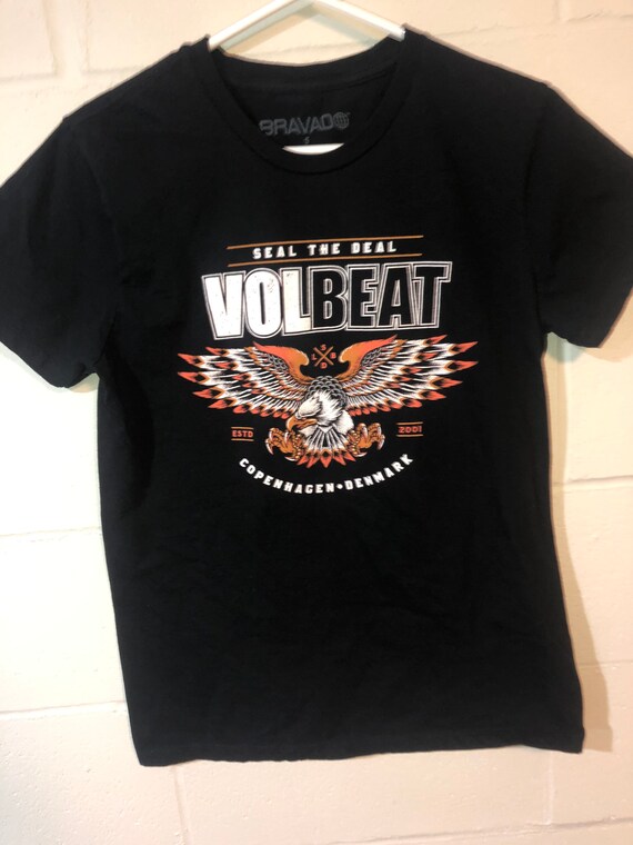 Preference kontakt Lavet en kontrakt Vintage Volbeat Rock Band Eagle Black T-shirt Small - Etsy
