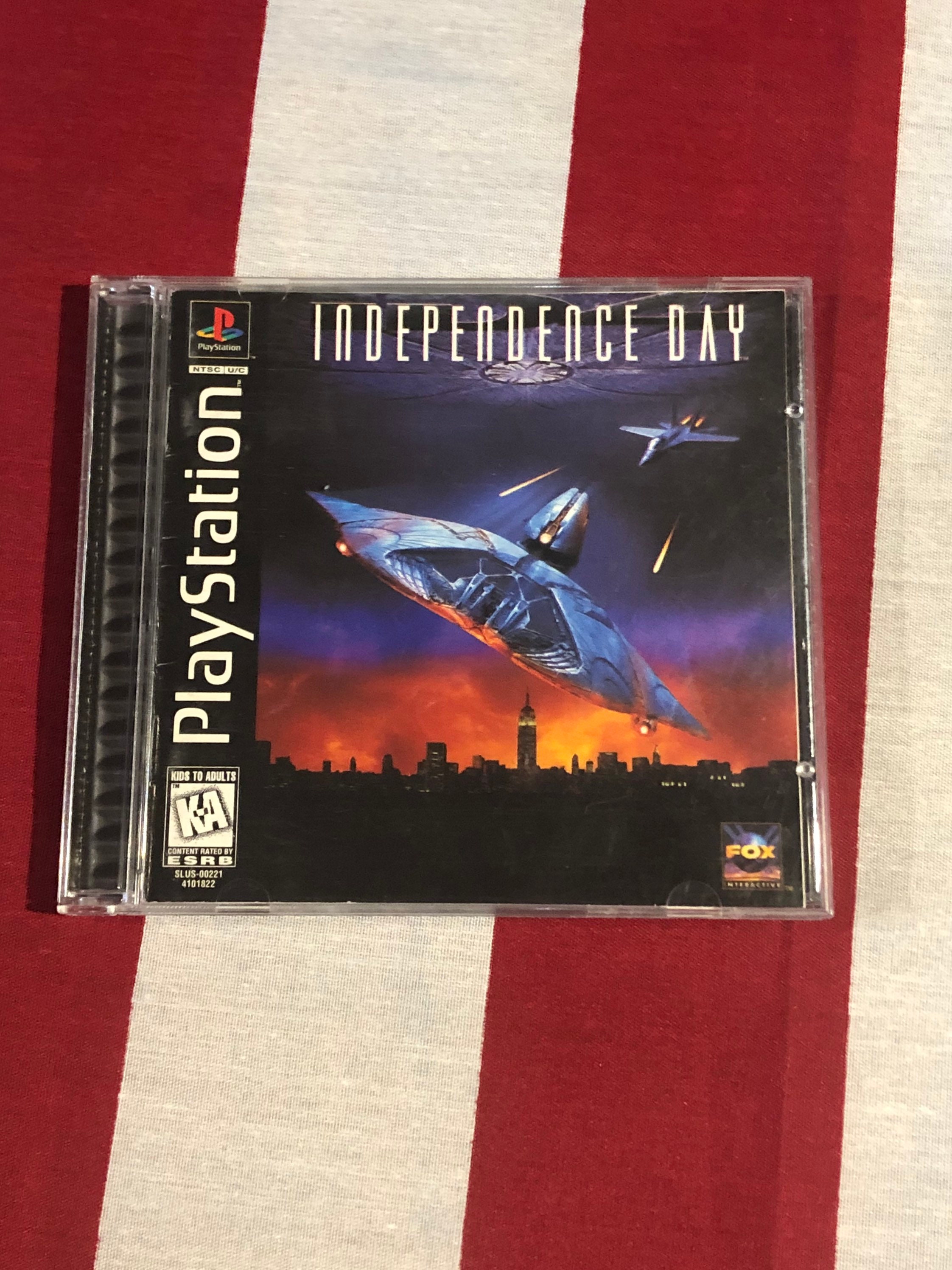 Independence Day Playstation Game PS1 Used Complete Etsy