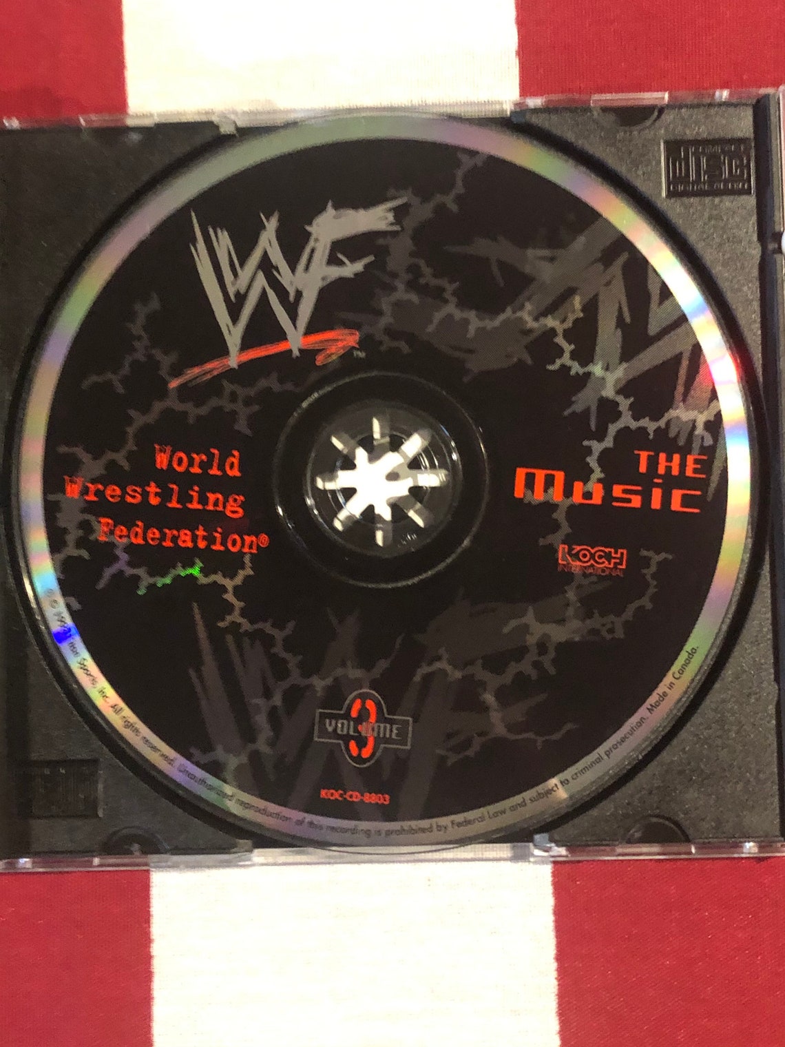 World Wrestling Federation WWF the Music Volume 3 Audio CD Etsy