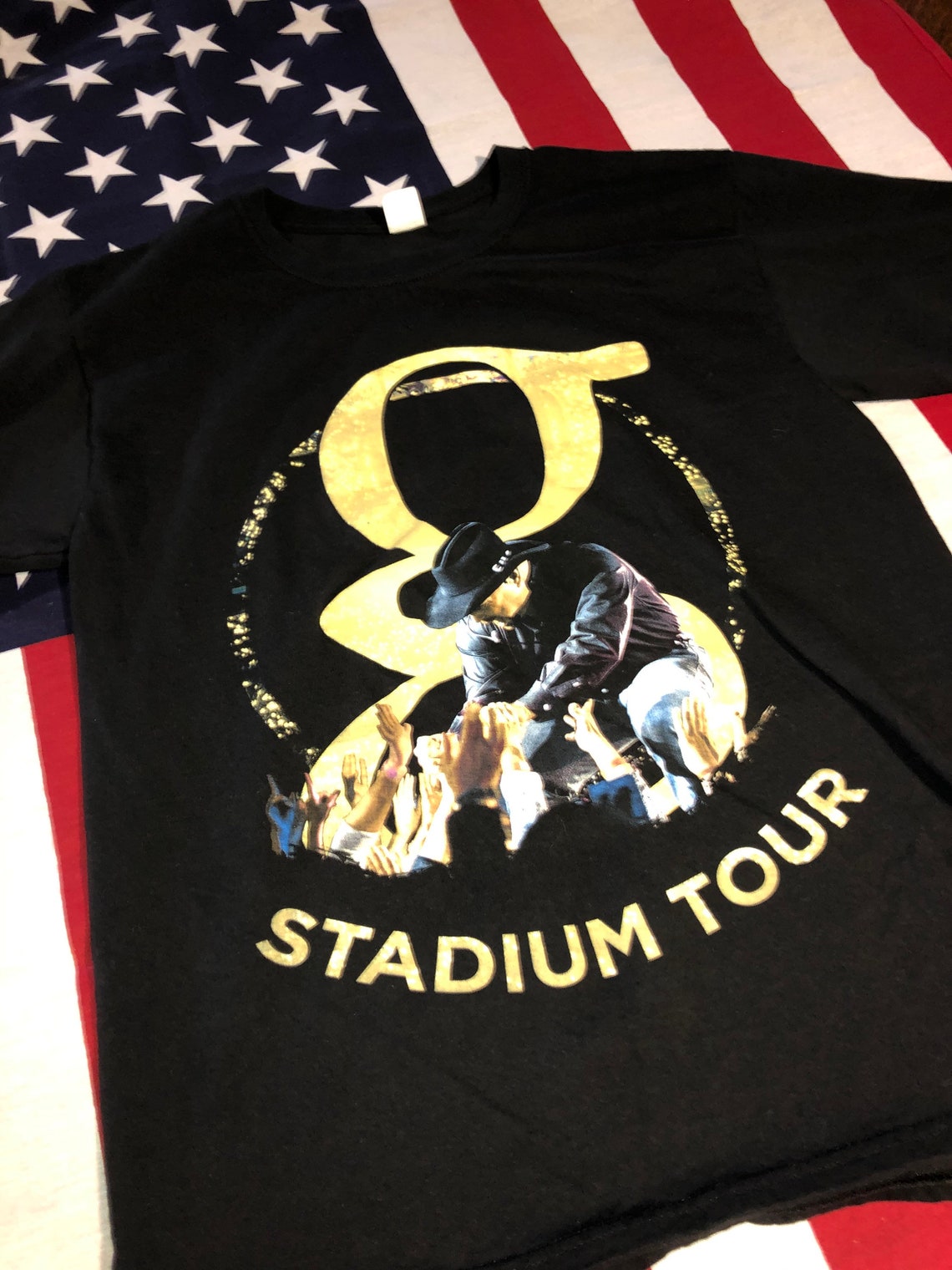 Garth Brooks Stadium Tour Concert Shirt Mens Taille M Moyen Etsy