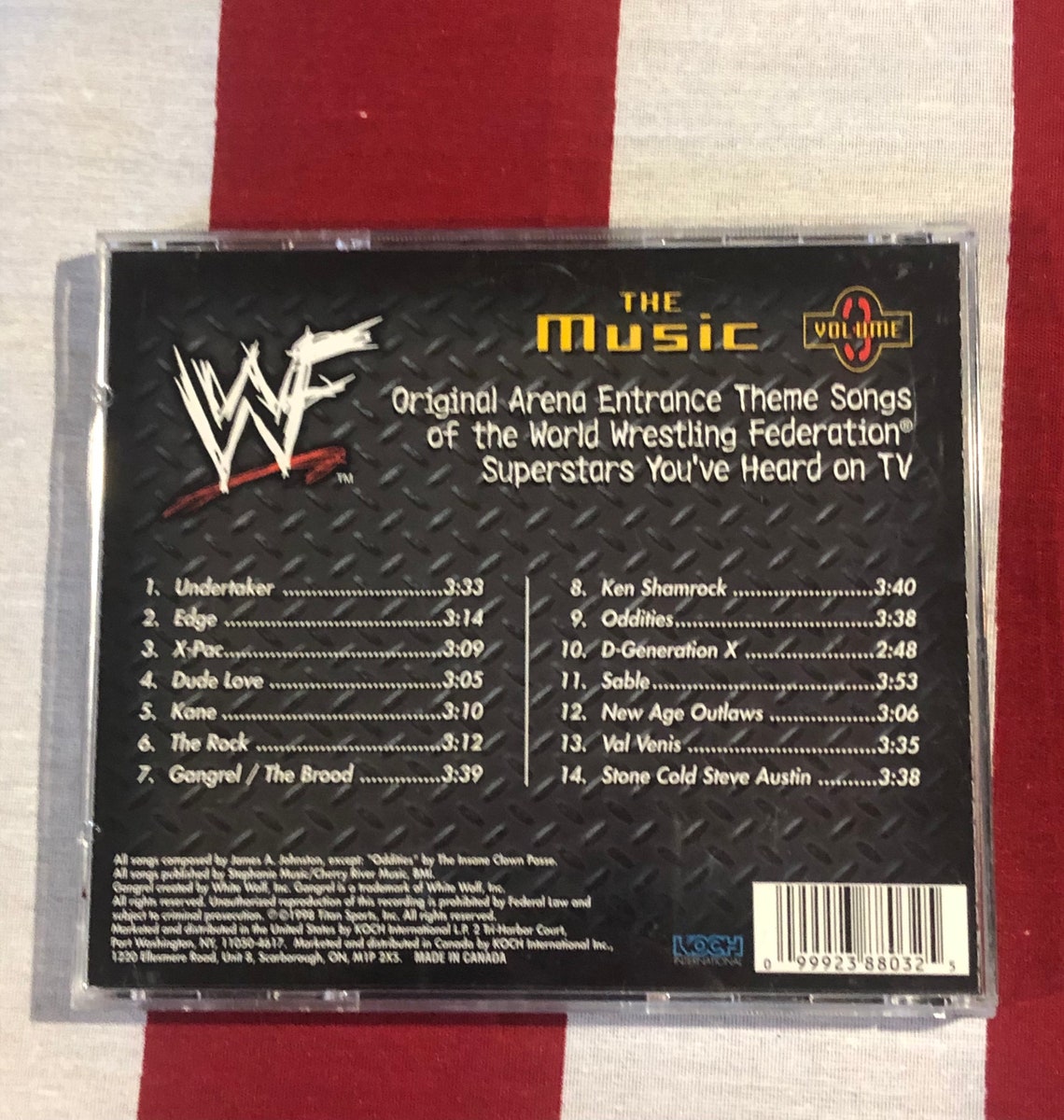 World Wrestling Federation WWF The Music Volume 3 Audio CD Etsy