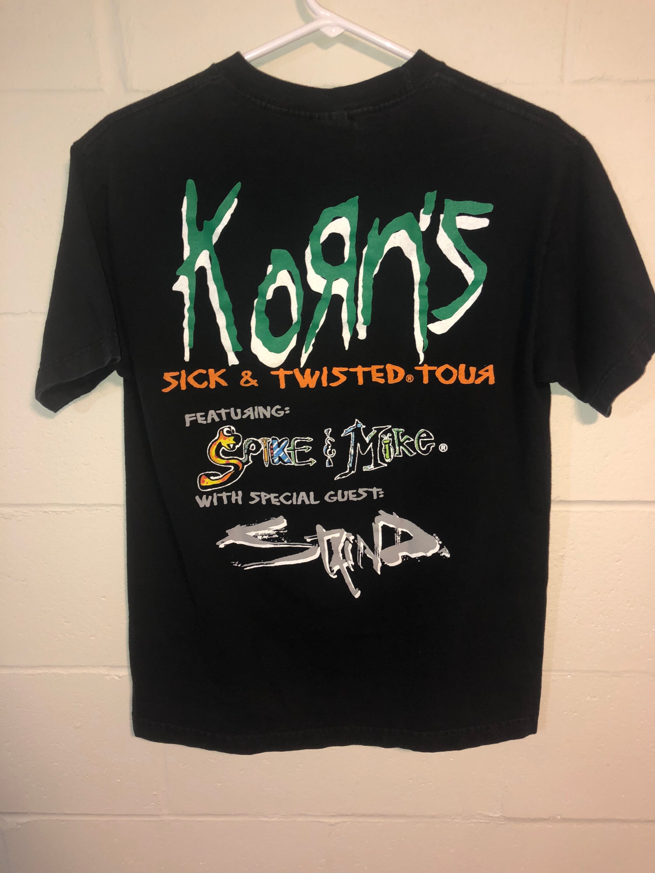 珍しい Tシャツ KORN 90s SICK＆TWISTED ヴィンテージ TOUR Tシャツ