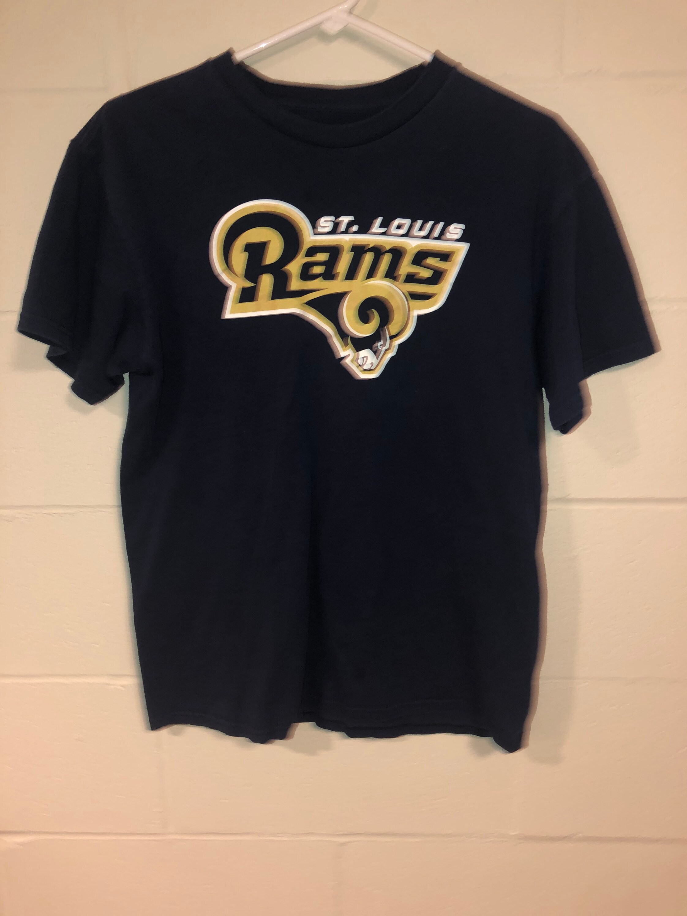 Vintage St Louis Rams Shirt Mens Medium Blue Gold LA NFL Etsy