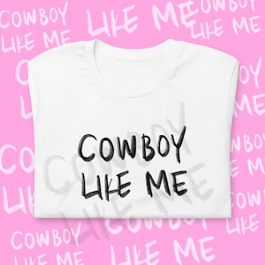t-shirt cowboy like me – 100% cotone design minimalista