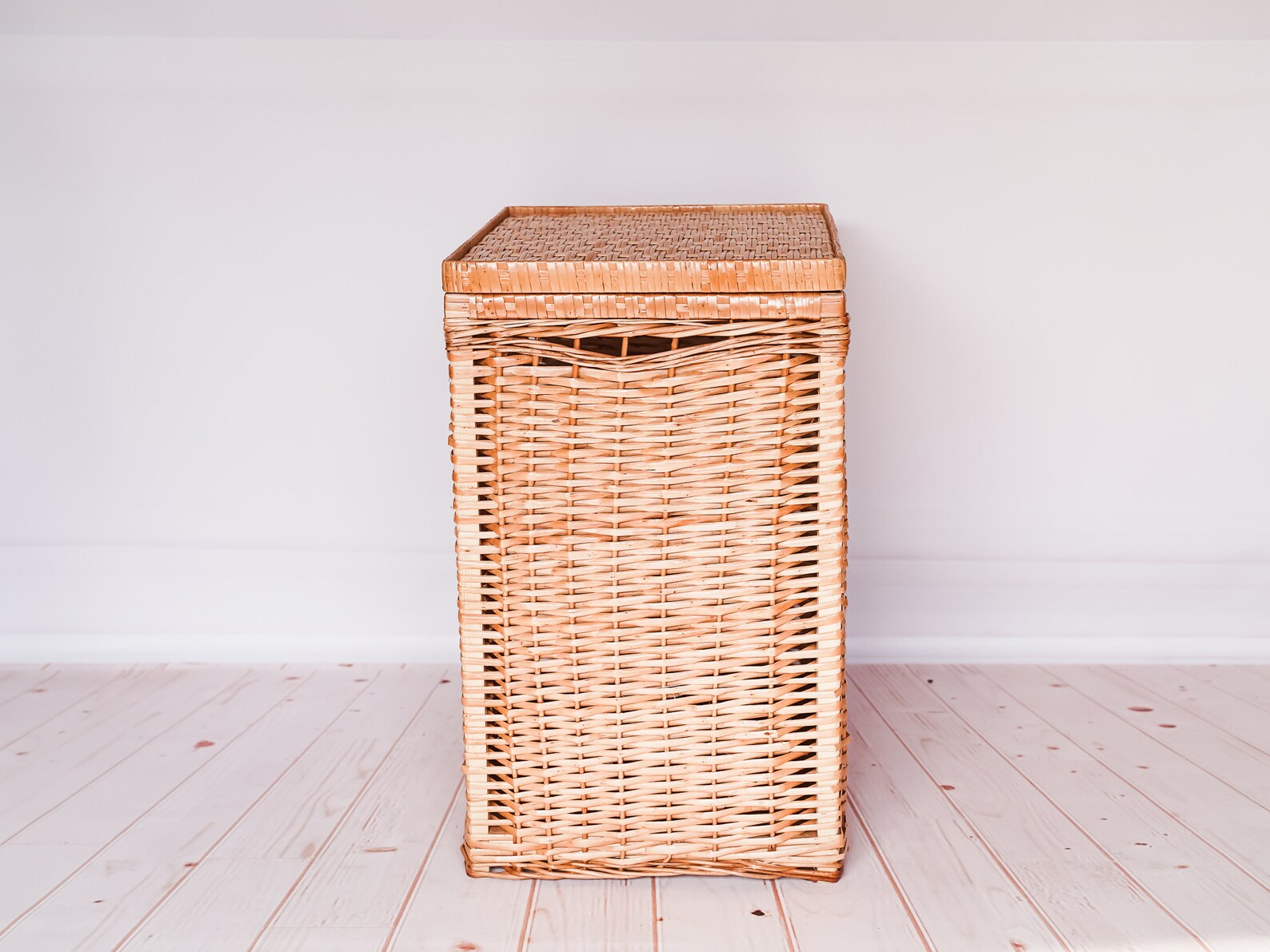 Boho Wäschekorb Gewebter Wäschekorb Korbkorb mit Deckel | Etsy