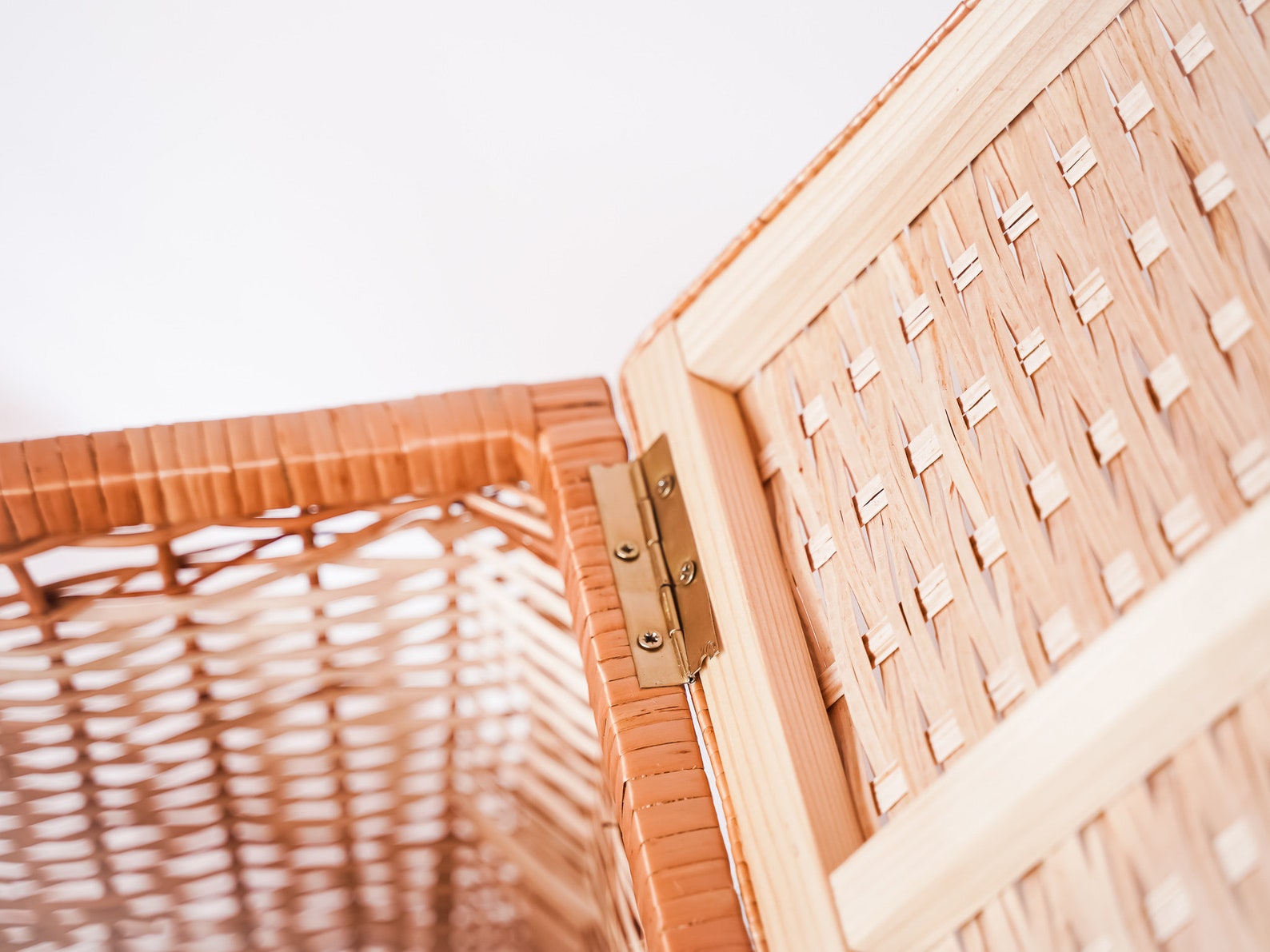 Boho Wäschekorb Gewebter Wäschekorb Korbkorb mit Deckel | Etsy